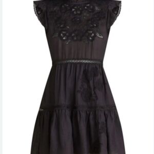 VERONICA BEARD Sahara Embroidered Ruffled Dress Sz 2